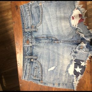 Mossimo light wash cutoff shorts